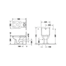 Унитаз - компакт Duravit 1930 + бачок (с сиденьем) (0227010000+0872210005+0064810000) фото 3 Aquada.com.ua