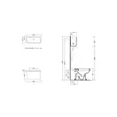 Унитаз напольный с высоким бачком Flaminia Efi (6011 + 6008) фото 2 Aquada.com.ua
