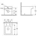 Унитаз напольный Grohe Cube Ceramic, безоободковый (3948500H) фото 2 Aquada.com.ua