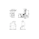 VILLEROY & BOCH O.NOVO унитаз напольный 36*76см гор вып (56611001) фото 2 Aquada.com.ua