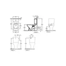 VILLEROY & BOCH O.NOVO унитаз-компакт напольный  без крышки (5661R001) фото 2 Aquada.com.ua