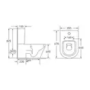 Унитаз - компакт Volle Libra c сиденьем Soft Close (13-41-506) фото 2 Aquada.com.ua