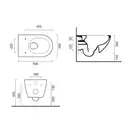Унитаз подвесной Catalano Sfera с сиденьем Soft Closе, коричневый матовый (1VSF54RMS + 5SCSTPMS) фото 3 Aquada.com.ua