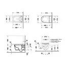 Унитаз-биде Rimless (безободковый) Duravit Me by Starck с сиденьем SensoWash® Starck Plus (2510092000+612000012000320) фото 9 Aquada.com.ua