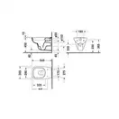 Унитаз подвесной Duravit D-Code + сиденье с крышкой (45351900A1) фото 5 Aquada.com.ua