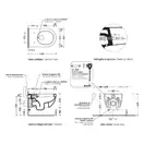 Унитаз биде Flaminia App Goclean (безободковый), с сиденьем Slim Soft Close (AP118G+ERWCB+QKCW05) фото 4 Aquada.com.ua