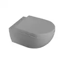 Унитаз подвесной Goclean® (безободковый) Flaminia App с сиденьем Soft Close Grigio Lava (AP118G+QKCW03 Grigio Lava) фото 1 Aquada.com.ua