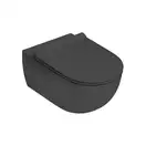 Унитаз подвесной Goclean® (безободковый) Flaminia App с сиденьем Soft Close, цвет - Graphite матовый (AP118G+QKCW05 Graphite) фото 1 Aquada.com.ua