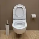 Унитаз подвесной, укороченый Flaminia App с крышкой плавного опускания Slim (AP119G+QKCW05) фото 4 Aquada.com.ua