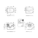 Унитаз подвесной Goclean® (безободковый) Flaminia Flag с сиденьем Soft Close, цвет - Latte/Grafite (FG118G+FGCW03 Latte+Grafite) фото 5 Aquada.com.ua
