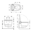 Унитаз подвесной Geberit AquaClean Mera Comfort хром (146.214.21.1)
