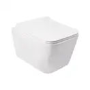 Унітаз підвісний Qtap Crow безобідковий з сідінням Slim Soft-close QT05335170W (QT05335170W) фото 1 Aquada.com.ua