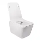 Унітаз підвісний Qtap Crow безобідковий з сідінням Slim Soft-close QT05335170W (QT05335170W) фото 3 Aquada.com.ua