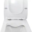 Унітаз підвісний Qtap Crow безобідковий з сідінням Slim Soft-close QT05335170W (QT05335170W) фото 5 Aquada.com.ua