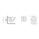 Унітаз підвісний Qtap Jay безобідковий з сідінням Slim Soft-close QT07335176W (QT07335176W) фото 2 Aquada.com.ua