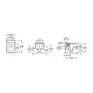 Roca Inspira Square Унитаз подвесной Rimless, белый (A346537000)