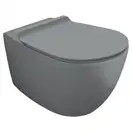 Унитаз подвесной Simas Vignoni с сиденьем Soft Close, серый матовый (VI18/F85+VI004 cemento matt) фото 1 Aquada.com.ua