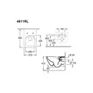 VILLEROY & BOCH VENTICELLO унитаз подвесной 37,5*56см, вертикальный смыв, DirectFlush с сиденьем SlimSeat Line с QuickRelease и SoftClosing (4611RL01) фото 2 Aquada.com.ua