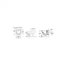 VILLEROY & BOCH ARCHITECTURA унитаз подвесной 35*48см, с вертикальным смывом DirectFlush, с сидением для унитаза, Quick Release, Soft Closing (4687HR01) фото 2 Aquada.com.ua