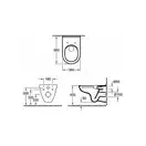 VILLEROY & BOCH O.NOVO унитаз подвесной DirectFlush, с крышкой для унитаза, с функцией Soft Closing (5660HR01) фото 2 Aquada.com.ua