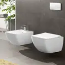 Унитаз подвесной DirectFlush (безободковый) Villeroy & Boch Legato с сиденьем Soft Close (5663RS01) фото 3 Aquada.com.ua
