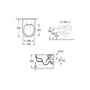 Унитаз подвесной DirectFlush (безободковый) Villeroy & Boch Legato с сиденьем Soft Close (5663RS01) фото 4 Aquada.com.ua