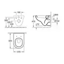 VILLEROY & BOCH VERITY DESIGN комплект: унитаз 37*54см подвесной, с сидением с функцией slow-closing (56801001+ 98M9C101) фото 2 Aquada.com.ua