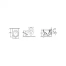 VILLEROY & BOCH ARCHITECTURA унитаз 37*53см подвесной, DirectFlush, в комплекте с сидением с функцией Slow closing (5684HR01) фото 2 Aquada.com.ua