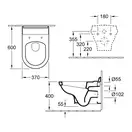 VILLEROY & BOCH HOMMAGE унитаз 37*60см подвесной, белый С+ (6661B0R1) фото 2 Aquada.com.ua