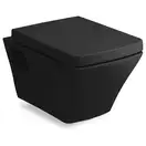 Унитаз повесной Volle Teo с сиденьем Soft Close, чёрный (13-88-422black) фото 1 Aquada.com.ua