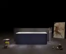 Ванна акриловая отдельностоящая с цветным фасадом Devit Up 170 x 80 x h61 см, тёмно-синий матовый (17061160BG) фото 2 Aquada.com.ua