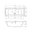 Ванна акриловая Devit Graphics 180 х 80 см (18081126) фото 2 Aquada.com.ua