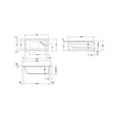 Ванна акриловая Duravit D-Code 150 х 75 см (700095000000000) фото 3 Aquada.com.ua