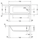 DURAVIT D-CODE ванна 170*75см, прямоугольная (700100000000000) фото 2 Aquada.com.ua