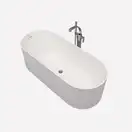 Ванна из искуственного камня Flaminia Oval 170 х 70 см, bicolor (OV170/P) фото 1 Aquada.com.ua