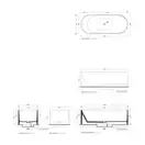 Ванна из искуственного камня Flaminia Oval 170 х 70 см, bicolor (OV170/P) фото 3 Aquada.com.ua