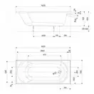 Kolo OPAL PLUS Ванна прямокутна 160х70 см, біла (XWP136000N)