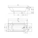 Kolo OPAL PLUS ванна 170*70см прямоугольная, без ножек (XWP137000N)