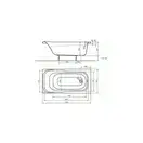 Ванна акриловая Kolo Sensa 140 х 70 см XWP354000N