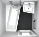 Ванна акриловая Ravak 10° 170 x 100 см, R (исполнение справа) (C821000000) фото 9 Aquada.com.ua