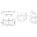 Ravak City Slim Ванна акриловая 180x80, snowwhite (C921300000)