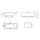 Ravak 10° Ванна акриловая 170x75 см, белая (CA71000000)