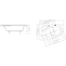 Ravak Asymmetric II Ванна акриловая 150x100 см, правая (CB41000000)