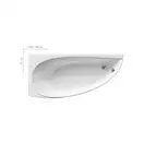 Ванна акриловая Ravak Avocado 150 х 75 см, L (исполнение слева) (CT01000000) фото 1 Aquada.com.ua