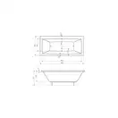 Roca VITA Ванна акрилова прямокутна 180x80 см (A24T074000)