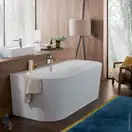 VILLEROY & BOCH OBERON 2.0 ванна 180*80см квариловая, пристенная, с панелью, со сливом-переливом (UBQ180OBR9CD00V-01) фото 3 Aquada.com.ua