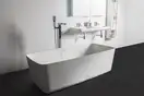 VOLLE Ванна 168*80*53см отдельностоящая каменная Solid surface (12-40-034) фото 4 Aquada.com.ua