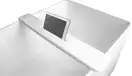 VOLLE Полка на ванну 87*11,5*2,4мм накладная каменная Solid surface, белый (18-40-403) фото 1 Aquada.com.ua