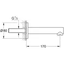 Вилив для ванни Grohe Concetto (13280001)