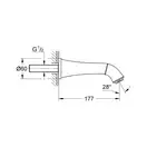 Вилив для ванни Grohe Grandera (13341IG0)